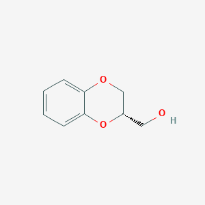 Chemical structure of (S)-2-(Hydroxymethyl)-1,4-benzodioxane