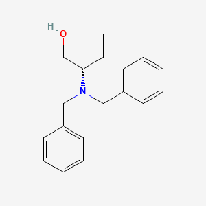 Chemical structure of (S)-2-(dibenzylamino)butan-1-ol