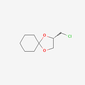 Chemical structure of (S)-2-(Chloromethyl)-1,4-dioxaspiro[4.5]decane
