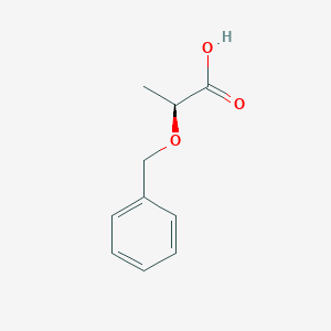 Chemical structure of (S)-2-(Benzyloxy)propanoic acid