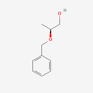 Chemical structure of (S)-2-(Benzyloxy)propan-1-ol