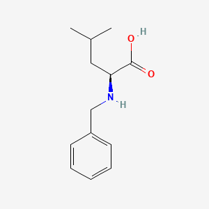 Chemical structure of N-Benzyl-L-leucine