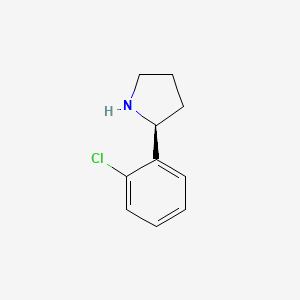 Chemical structure of (S)-2-(2-Chlorophenyl)pyrrolidine