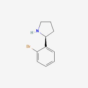Chemical structure of (S)-2-(2-Bromophenyl)pyrrolidine