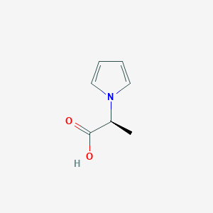 Chemical structure of (S)-2-(1H-Pyrrol-1-yl)propanoic acid