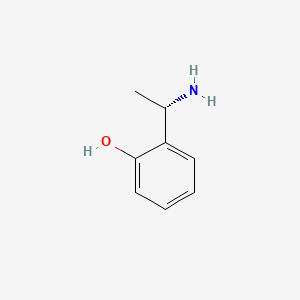 Chemical structure of (S)-2-(1-Aminoethyl)phenol