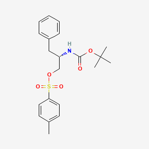 Chemical structure of (S)-2-((tert-Butoxycarbonyl)amino)-3-phenylpropyl 4-methylbenzenesulfonate