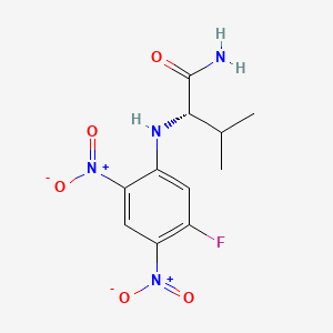 Chemical structure of N-(2,4-Dinitro-5-fluorophenyl)-L-valinamide