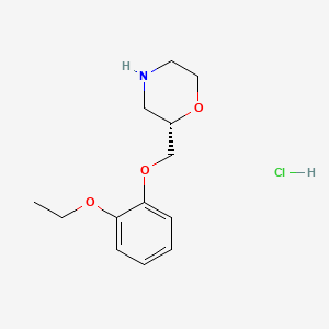 Chemical structure of (S)-Viloxazine Hydrochloride