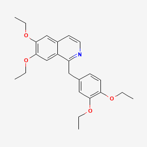 Chemical structure of (S)-2-((((9H-Fluoren-9-yl)methoxy)carbonyl)amino)nonanoic acid