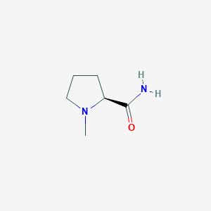 Chemical structure of (S)-1-Methylpyrrolidine-2-carboxamide