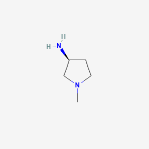 Chemical structure of (S)-1-Methylpyrrolidin-3-amine