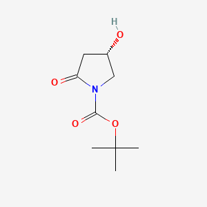 Chemical structure of (S)-1-Boc-4-Hydroxy-2-pyrrolidinone