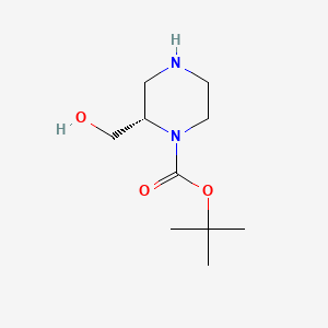 Chemical structure of (S)-1-Boc-2-hydroxymethyl-piperazine