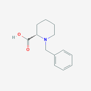 Chemical structure of (S)-1-benzylpiperidine-2-carboxylic acid