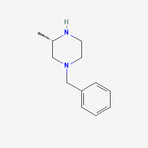 Chemical structure of (S)-1-benzyl-3-methylpiperazine