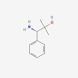 Chemical structure of (S)-1-Amino-2-methyl-1-phenylpropan-2-ol