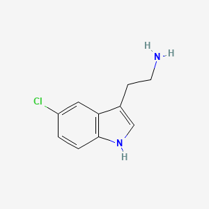 Chemical structure of (S)-1-Amino-2,3-dihydro-1H-indene-4-carbonitrile hydrochloride