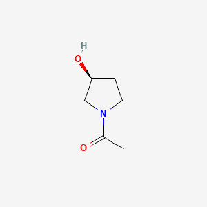 Chemical structure of (S)-1-Acetyl-3-hydroxypyrrolidine