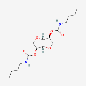 Chemical structure of (S)-1,4-Di-tert-butyl 2-methyl piperazine-1,2,4-tricarboxylate