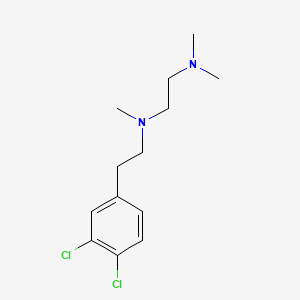 Chemical structure of (S)-1,3-Dihydrospiro[indene-2,4'-piperidin]-1-amine dihydrochloride
