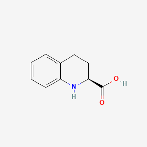 Chemical structure of (S)-1,2,3,4-TETRAHYDRO-QUINOLINE-2-CARBOXYLIC ACID