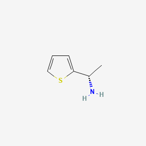 Chemical structure of (S)-1-(Thiophen-2-yl)ethanamine