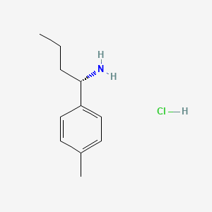 Chemical structure of (S)-1-(p-Tolyl)butan-1-amine hydrochloride
