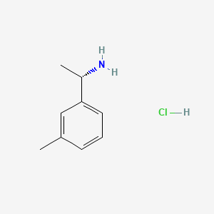 Chemical structure of (S)-1-(m-Tolyl)ethanamine hydrochloride