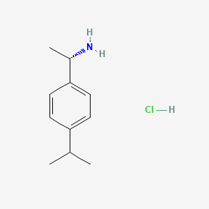 Chemical structure of (S)-1-(4-Isopropylphenyl)ethanamine hydrochloride
