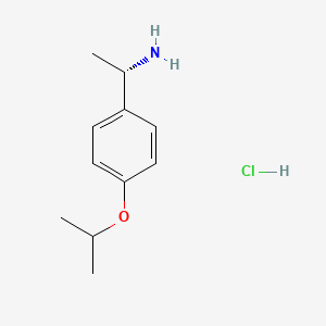 Chemical structure of (S)-1-(4-Isopropoxyphenyl)ethan-1-amine hydrochloride