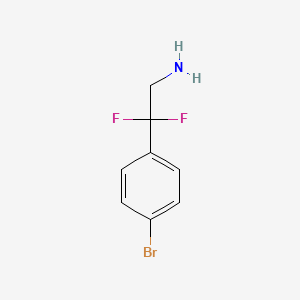 Chemical structure of (S)-1-(4-Bromo-2,6-difluorophenyl)ethanamine