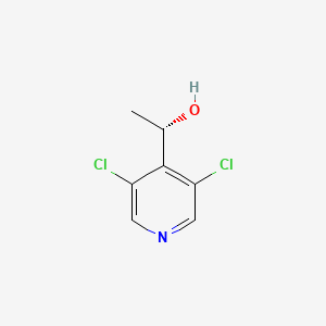 Chemical structure of (S)-1-(3,5-Dichloropyridin-4-yl)ethanol