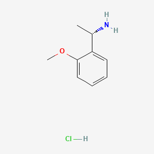 Chemical structure of (S)-1-(2-Methoxyphenyl)ethanamine hydrochloride