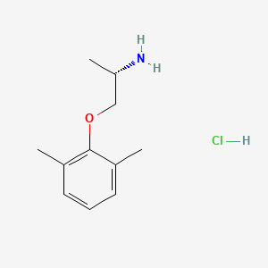 Chemical structure of (S)-1-(2,6-Dimethylphenoxy)propan-2-amine hydrochloride