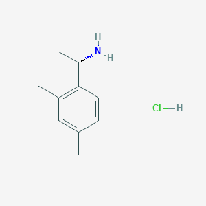 Chemical structure of (S)-1-(2,4-Dimethylphenyl)ethanamine hydrochloride