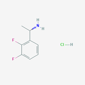 Chemical structure of (S)-1-(2,3-Difluorophenyl)ethanamine hydrochloride