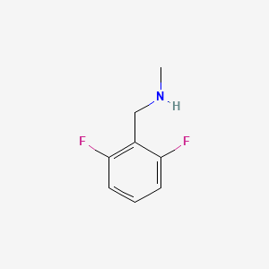 Chemical structure of (S)-1-(2,3-Difluorophenyl)ethanamine