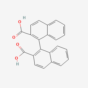 Chemical structure of 1,1'-Binaphthyl-2,2'-dicarboxylic acid