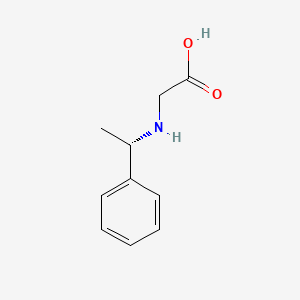 Chemical structure of (S)-[(1-Phenylethyl)amino]acetic Acid