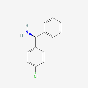 Chemical structure of (S)-(4-Chlorophenyl)(phenyl)methanamine