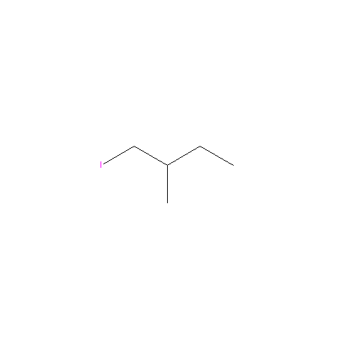 Chemical structure of 1-Iodo-2-methylbutane