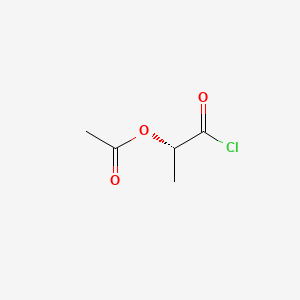 Chemical structure of (S)-(-)-2-Acetoxypropionyl Chloride