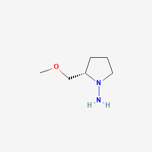 Chemical structure of 2-(Methoxymethyl)pyrrolidin-1-amine