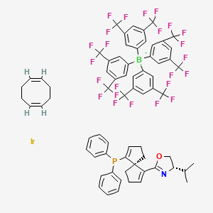 Chemical structure of (R,S)-(cod)ir[ipr-spinphox]