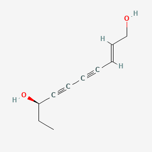 Chemical structure of (R,E)-Deca-2-ene-4,6-diyne-1,8-diol
