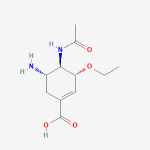 Chemical structure of (R)-tert-Butyl 3-oxotetrahydro-1H-oxazolo[3,4-a]pyrazine-7(3H)-carboxylate