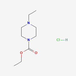 Chemical structure of (R)-tert-Butyl 3-aminopyrrolidine-1-carboxylate hydrochloride