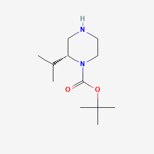 Chemical structure of (R)-1-Boc-2-isopropylpiperazine