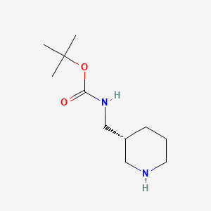 Chemical structure of (R)-tert-Butyl (piperidin-3-ylmethyl)carbamate
